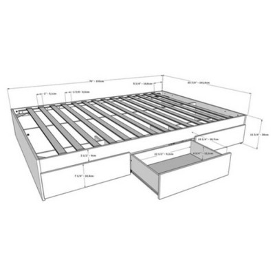 Ensemble Foliage 3mcx. Double 402092 (Noyer/Blanc)