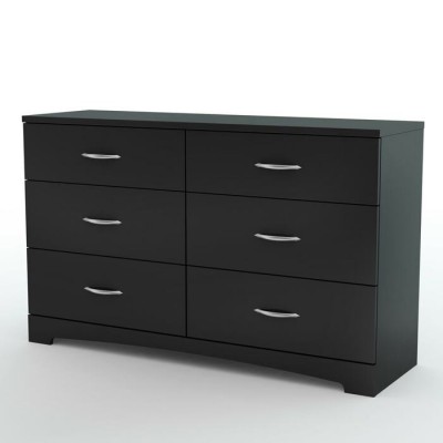 Bureau double Step One 3107010 (Noir solide)