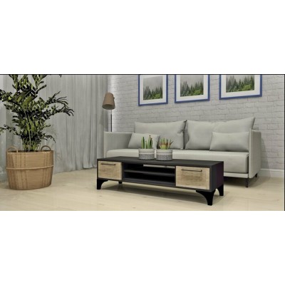 Table de centre 6546 (Noir/Chene Vintage)
