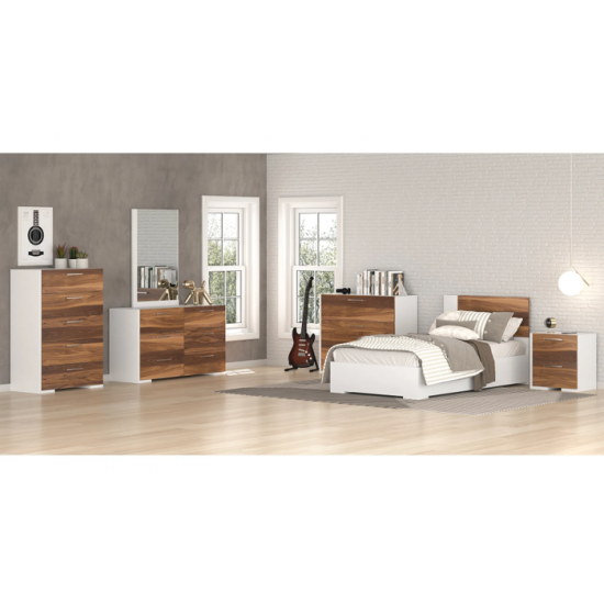 Ensemble simple 5mcx. 6494 (Blanc/Noyer)