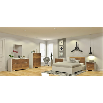 Ensemble double 5mcx. 6494 (Blanc/Noyer)