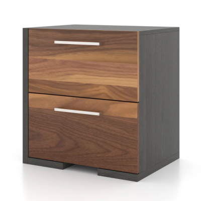 Table de chevet 6484 (Ardoise/Noyer)