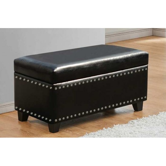 Banc avec rangement T824 (Noir)