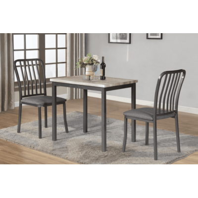 Ensemble table et deux chaises T3720