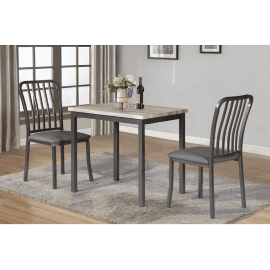 Ensemble table et deux chaises T3720