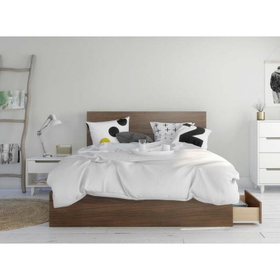 Ensemble Boreal 3mcx. Queen 402100 (Noyer/Blanc)