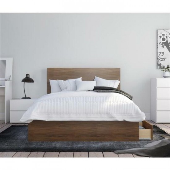 Ensemble Hera 3mcx. Double 402104 (Noyer/Blanc)