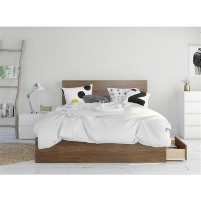 Ensemble Hera 3mcx. Queen 402106 (Noyer/Blanc)
