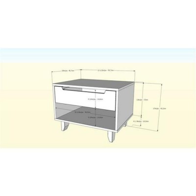 Ensemble Mystik 3mcx. Double 402109 (Noyer/Charcoal)