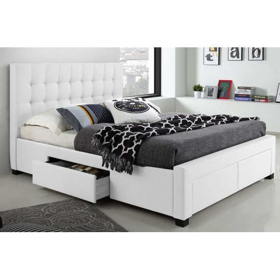 Lit avec rangement Queen T2152 (Blanc)