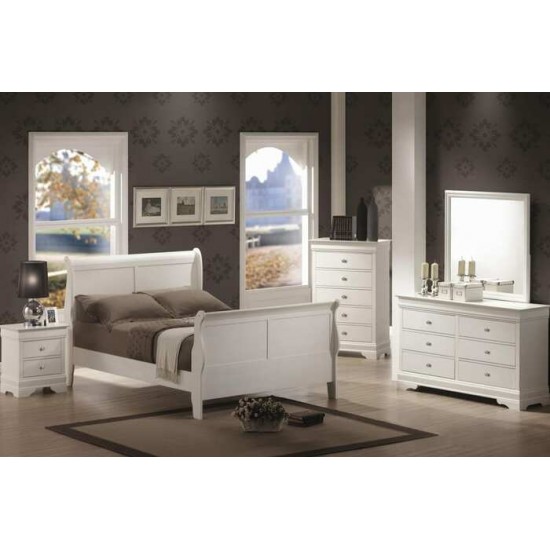 Ensemble Double 54'' 6mcx. Louis Phillipe (Blanc)