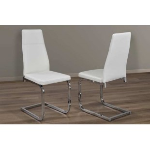 Chaise T210WC (Blanc/Chrome)