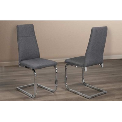 Chaise T210GC (Gris/Chrome)