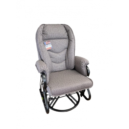 Chaise bercante, pivotante et inclinable #362 avec coussin C-21 (Trapeze 06)
