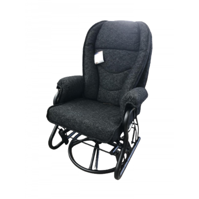 Chaise bercante, pivotante et inclinable #362 avec...