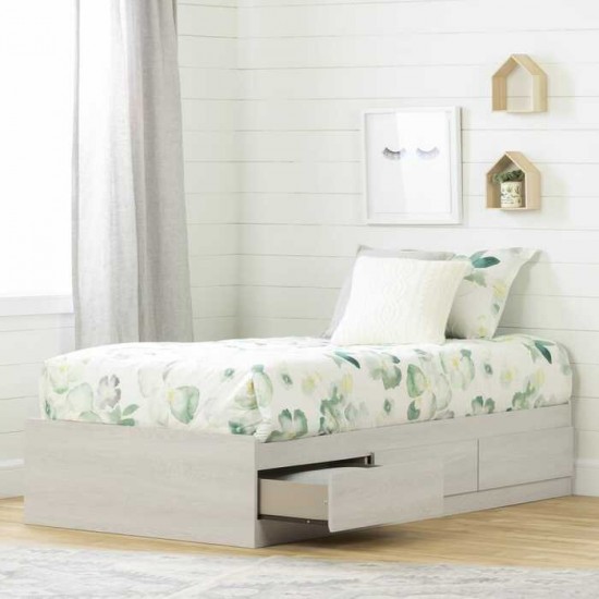 Lit simple 3 tiroirs Fynn 11953 (Chêne hivernal)