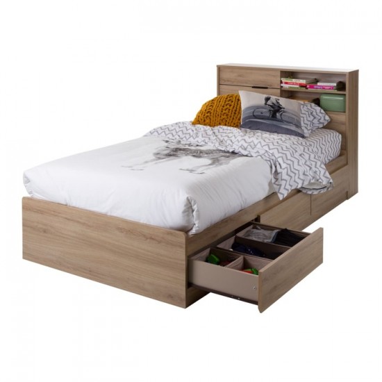 Lit simple Fynn 12508 (Chêne rustique)