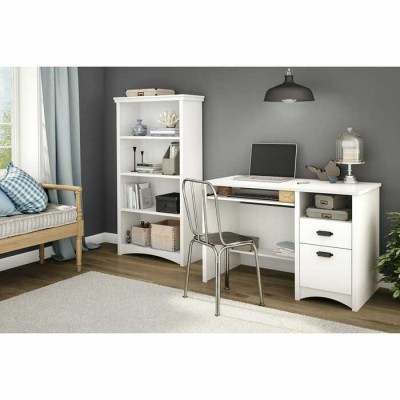 Bureau de travail Gascony 7360070 (Blanc solide)