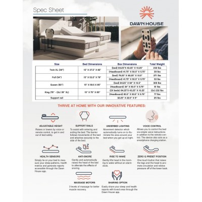 Lit Ajustable 60'' Dawn House EDH60C+EDHHB60C