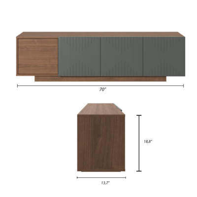 Meuble audio-video 72" Riva 125050 (Noyer)