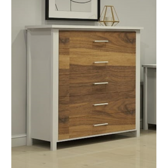 Commode 9594 (Blanc/Noyer)
