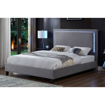 Lit queen T-2365 (Gris)