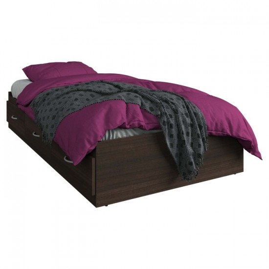 Lit simple avec tiroirs de rangement Billabong (Tuxedo)