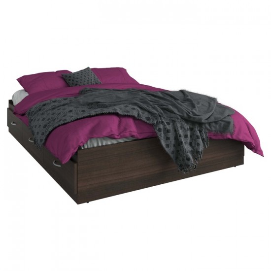 Lit double avec 6 tiroirs de rangement Billabong 0809.62.SK (Tuxedo)