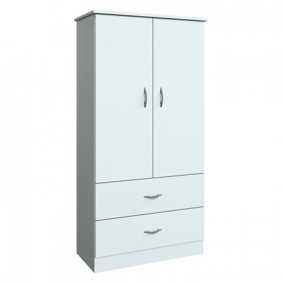 Armoire deux portes 32'' Billabong 0811.17 (Blanc)