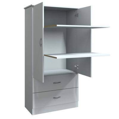 Armoire deux portes 32'' Billabong 0811.17 (Blanc)