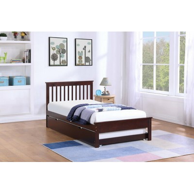 Lit simple avec lit gigogne IF-415-EX (Espresso)