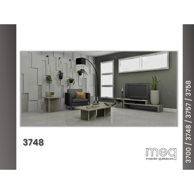 Meuble audio-video 54-86"L 3748 (Grisaille)