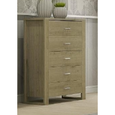 Commode 5 tiroirs 7758 (Cendré)