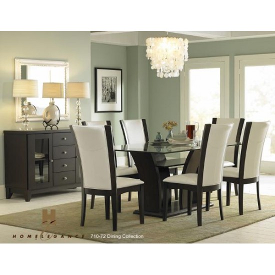 Ensemble table et six chaises Daisy