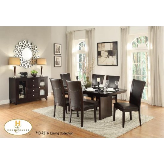 Ensemble table et six chaises Daisy