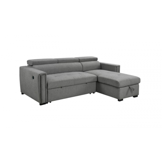 Sofa Chaise Longue avec divan-lit Carlotta 99033DGY