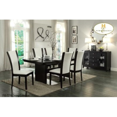Ensemble table et six chaises Daisy