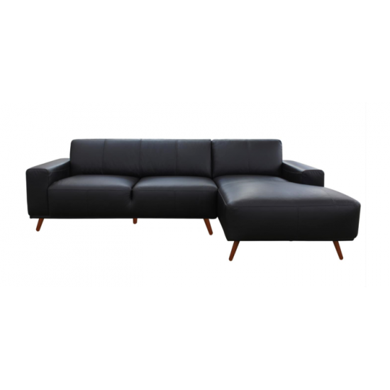 Sofa Chaise Longue droite Ipanema 99956BLKSS (Noir)