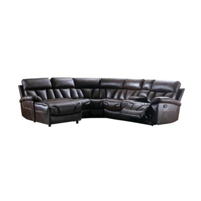 Sectionnel inclinable 6mcx. Newton 99931BRWSS6L (Brun)