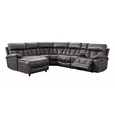 Sectionnel inclinable 6mcx. Newton 99931GRYSS6L (Gris)