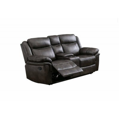 Causeuse inclinable avec console Peabody 99933GRY (Gris)