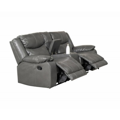 Causeuse inclinable avec console Caledon 99922GRY (Gris)