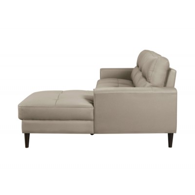 Sofa chaise longue droite Lewes 8566LTE (Latte)