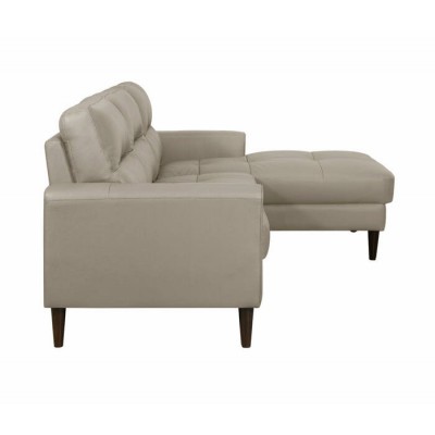 Sofa chaise longue droite Lewes 8566LTE (Latte)