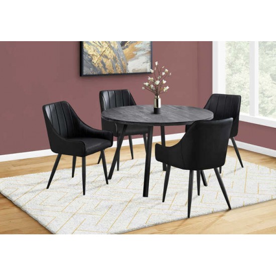 Ensemble table et 4 chaises I1153-I1187-I1187 (Noir)