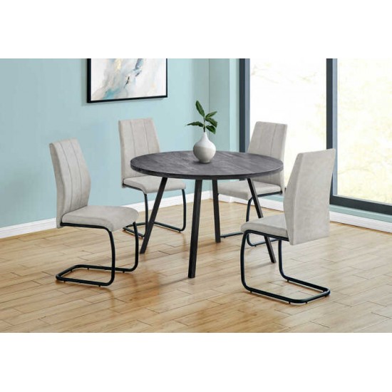 Ensemble table et 4 chaises I1153-I1113-I1113 (Noir)