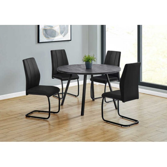 Ensemble table et 4 chaises I1153-I1123-I1123 (Noir)