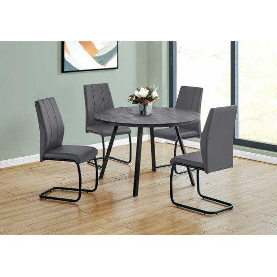 Ensemble table et 4 chaises I1153-I1124-I1124 (Noir)