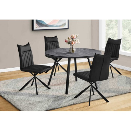 Ensemble table et 4 chaises I1153-I1215-I1215 (Noir)