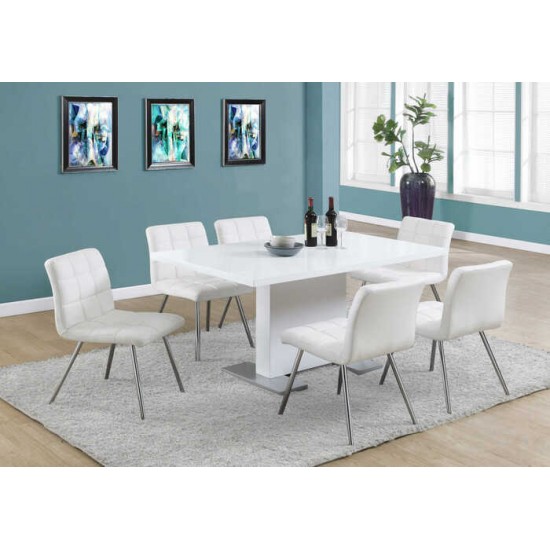 Ensemble table et six chaises I1090-I1171-I1171-I1171 (Blanc)